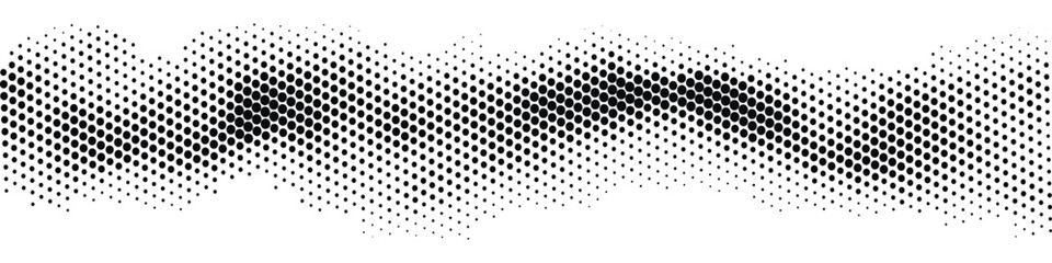 Gradient halftone. Vintage Halftone Background. Halftone wave. Abstract Pattern. Vector illustration.