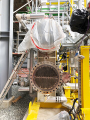 Heat Exchange, open the cover, repair equipment and have a cover bag.