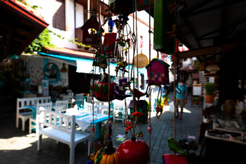 Mediterranean style streets of Kaş province of Antalya, Turkey.