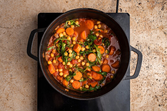 Moroccan Carrot Chickpea Stew