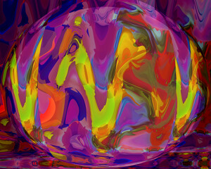 This multicolored abstract orb makes a vivid background.  