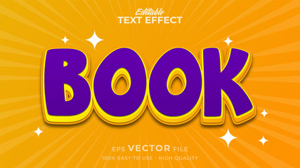 child book editable text effect