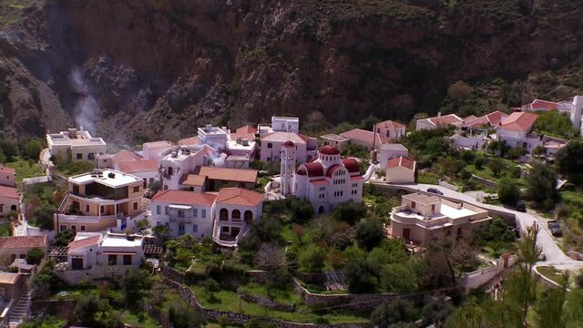 Karpathos Greece Valantou Aperi used to be the old capital of the island. Hidden by high slopes, Aperi was not used from the sea, so it was a protected area against pirates in the Medieval times. 