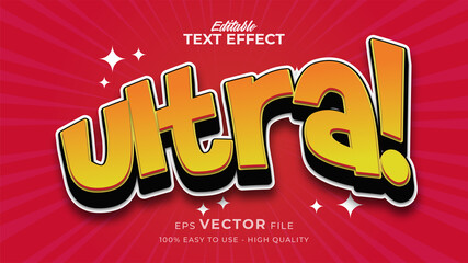 ultra game editable text effect