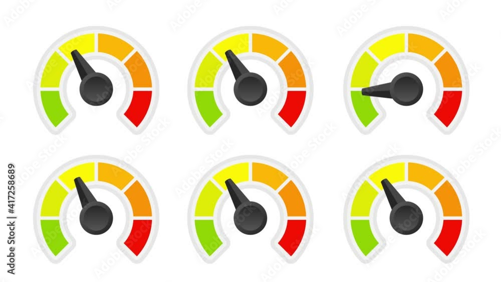 Poster rating customer satisfaction meter. different emotions art design from red to green. abstract concep