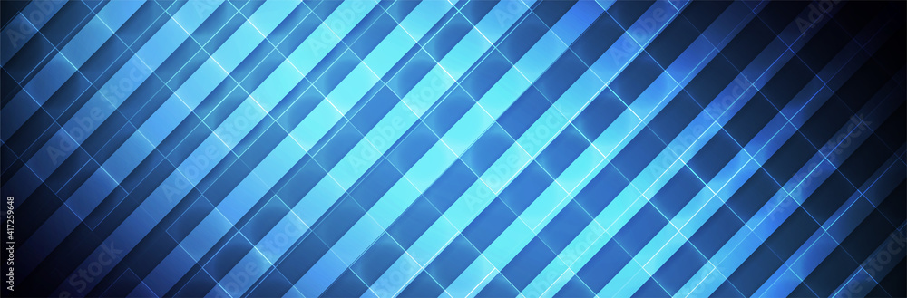 Poster abstract blue background. futuristic backdrop. straight lines. dynamic pattern. technology vector il