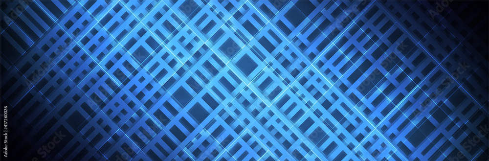 Poster abstract blue background. futuristic backdrop. straight lines. dynamic pattern. technology vector il