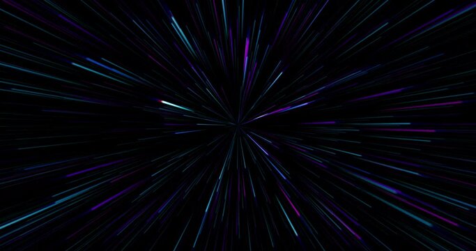 Animaci&oacute;n ne&oacute;n multicolor - colores brillantes en loop 4k - azul rosa morado