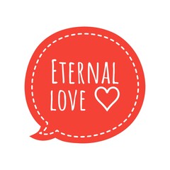 ''Eternal love'' Lettering