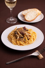 キノコの和風パスタのディナーイメージ