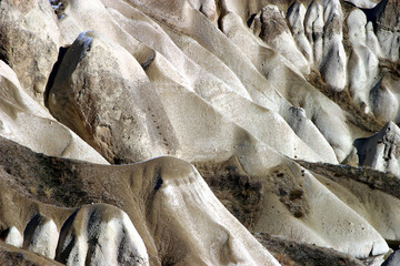 Special stone formation at Cappadocia in Nevsehir, Turkey. Cappadocia is part of the UNESCO World Heritage Site.