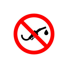 no fuel logo icon 