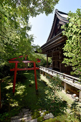 金蔵寺　本堂と愛宕大権現の鳥居　京都市