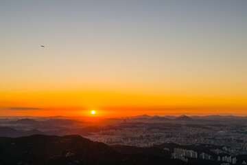 Fototapeta premium 관악산 일몰 