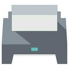 printer papers design icon white background 