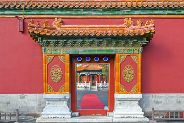 door decoration of chinese building 