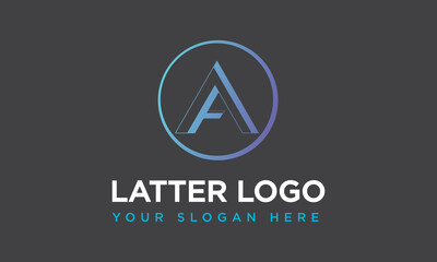 A latter Logo, Creative logo, Gradient logo, Unique logo, Logo design. 