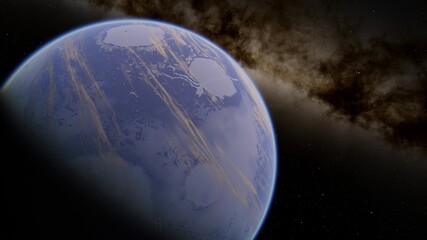 science fiction wallpaper, beauty of deep space, billions of galaxy in the universe, cosmic art background 3d render