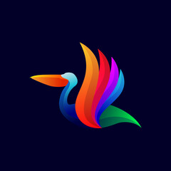 Obraz premium Bird colorful vector