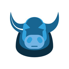 blue bull head