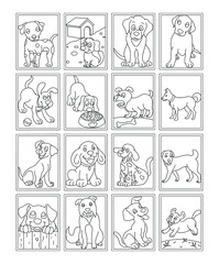 
Pack of Dog Coloring Pages


