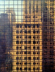 NYC building reflection 