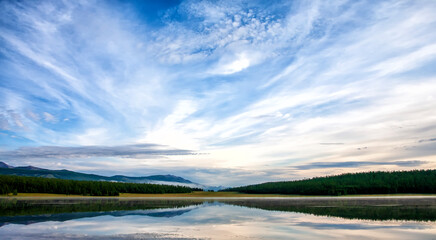Fototapeta premium Mongolia in Autumn is the most beautiful season of the year