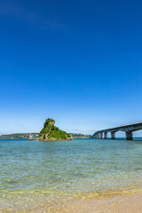 古宇利大橋南詰展望所からの眺望