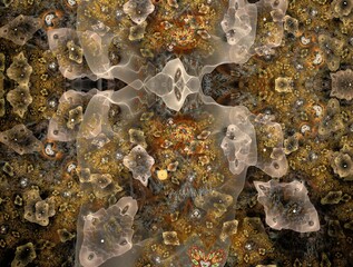 Imaginatory fractal background Image