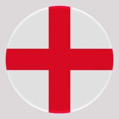 Obraz premium 3D Flag of England on circle