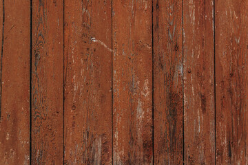 Gray wood texture with traces of paint. Abstract background, blank template. rustic weathered wood barn background with scratches, nails and knots. Cover the walls with wooden boards. Copy space.
