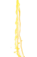 Splash of fresh orange juice on white background