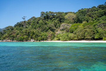 Lipe Island, Satun Thailand Tourists are feeding good at Lipe Island. Lipe Island is one of the islands of Tarutao National Park in Satun Province, Thailand. 2021