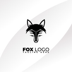 modern and luxury fox vector logo template