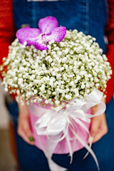 nice bouquet in the hands