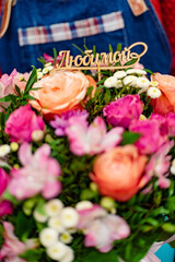 nice bouquet in the hands