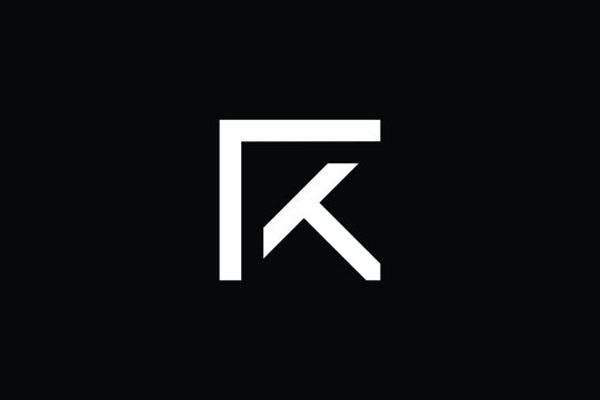 RT logo letter design on luxury background. TR logo monogram initials letter concept. RT icon logo design. TR elegant and Professional letter icon design on black background. R T TR RT