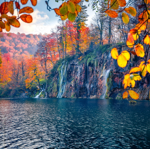 Stunning%20Autumn%20View%20Of%20Lake%20And%20Waterfall%20In%20Plitvice%20National%20Park%20%20Astonishing%20Morning%20Landscape%20Of%20Croatia,%20Europe%20Picturesque%20Outdoor%20Scene%20%20Of%20Forest%20In%20October%20Beautiful%20Autumn%20Scenery%20Amazing%20Wall%20Mural%20|%20%20Amazi-Andrew