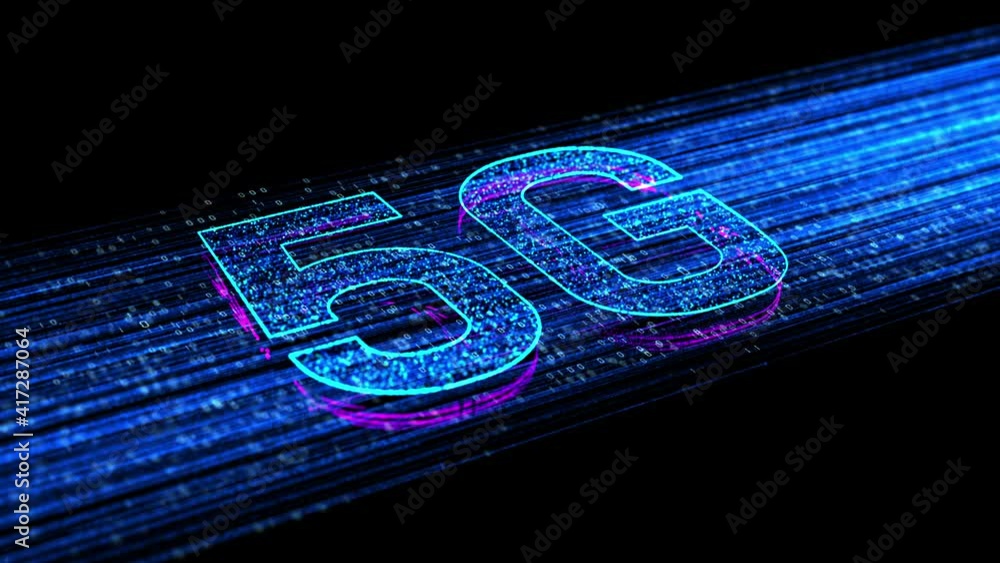 Poster 5g high speed internet connection of internet of things iot, technology network digital data and soc