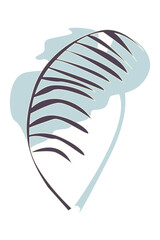 Tropical rainforest jungle exotic leaf pattern background. Vector cartoon illustration