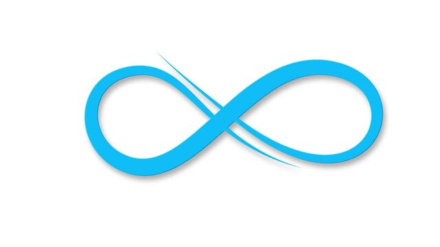 blue infinity symbol 