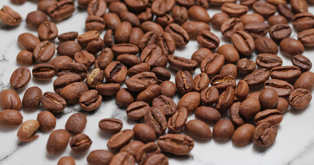 Stack of the Roasted coffee bean