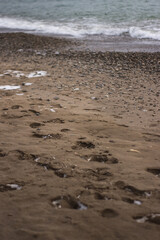 footsteps on the beach