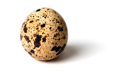 quail egg isolated on white background.