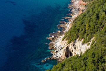 Fototapeta premium View of the Mediterranean coast.