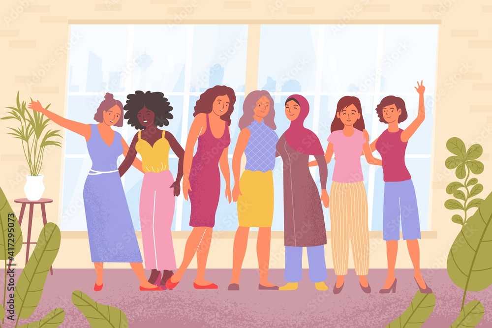 Wall mural Womens Day Flat Illustration