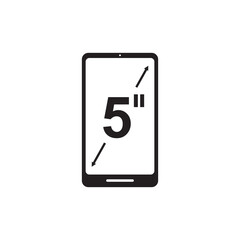 smartphone display icon symbol sign vector