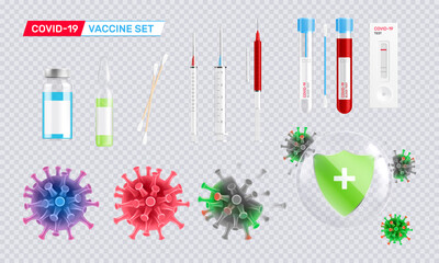 Coronavirus Vaccine Icon Set