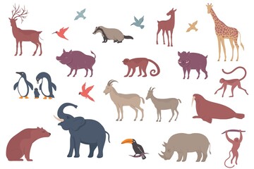 Wildlife Animals Icon Set