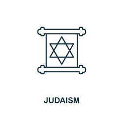 Judaism icon. Simple element from religion collection. Creative Judaism icon for web design, templates, infographics and more